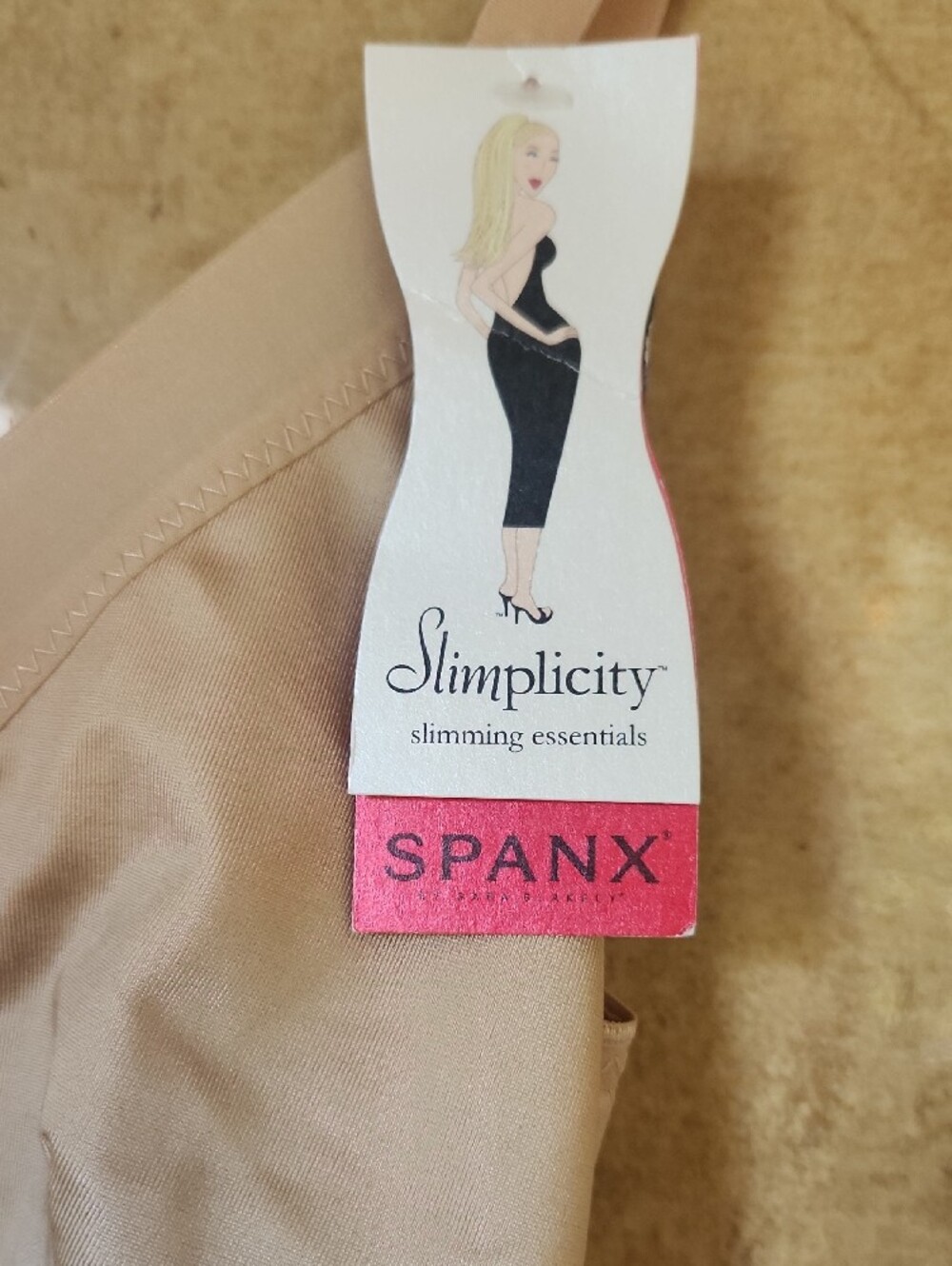 NWT- SPANX -Pale Blush V-Neck Midi Slip Dress - Picture 3 of 4